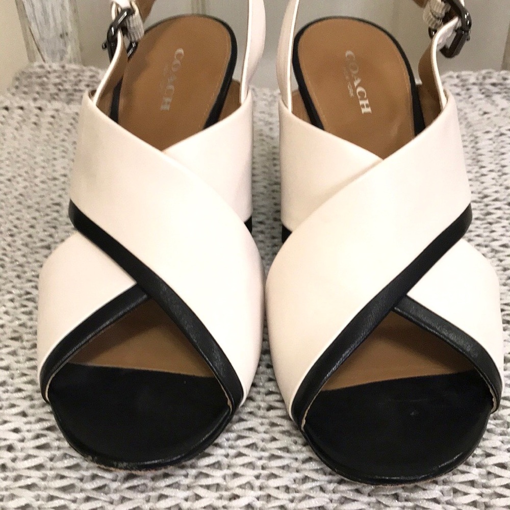 Coach Randy Leather Wedge Sandal - Picture 5 of 16
